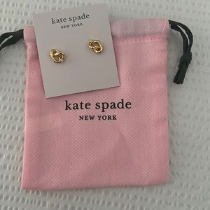 Kate spade gold knot earrings